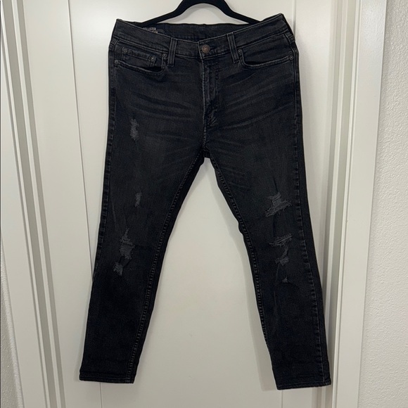 Hollister Men's Straight Jeans - Black - Picture 1 of 10